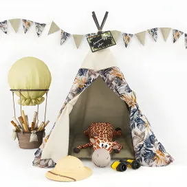 Wigwam for children with decor